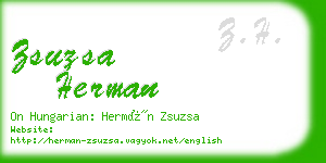 zsuzsa herman business card